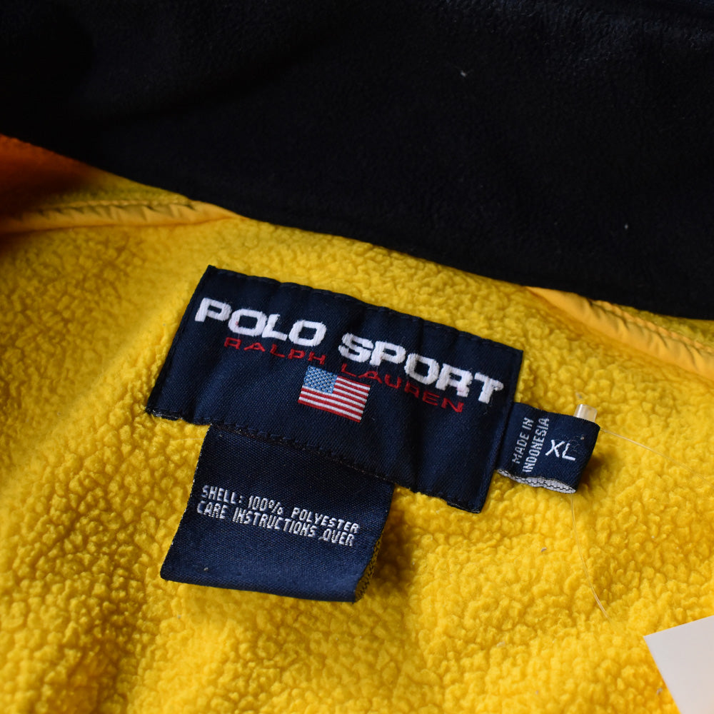 90's POLO SPORT RALPH LAUREN フリース×ナイロン トラックジャケット