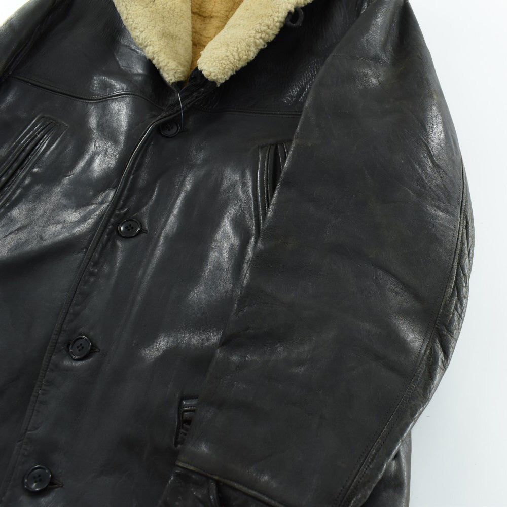 30’s GENUINE HORSEHIDE シングル レザーカーコート 260106H