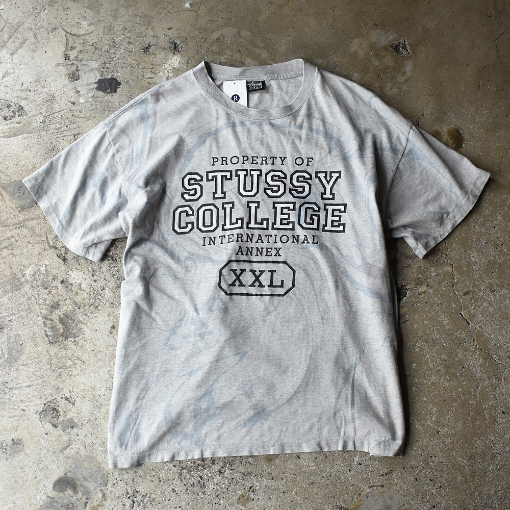 ステューシー 黒タグ STUSSY COLLEGE Tシャツ 80年代 USA製 ヴィンテージ