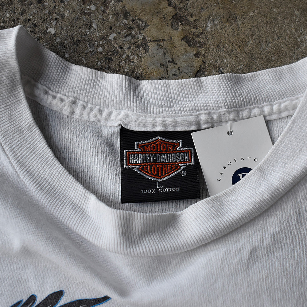Y2K Harley-Davidson “Wing Logo” Tシャツ ホワイトカラー USA製 250508H