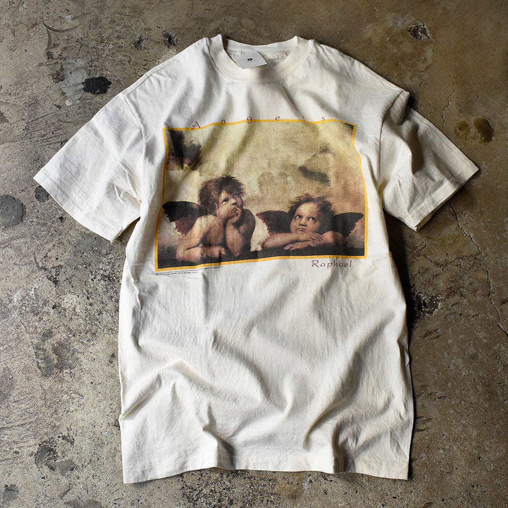 90's Raphael “Angels” art Tシャツ 231229H