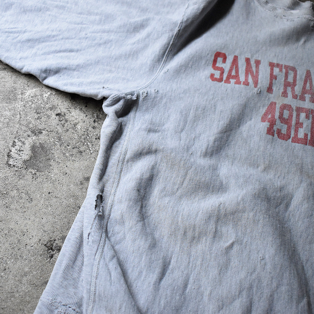 90's ボロ！ Champion “San Francisco 49ers” RWスウェット 240515H
