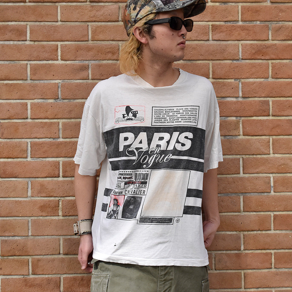 90's “VOGUE PARIS” Tシャツ Euro製 240315H