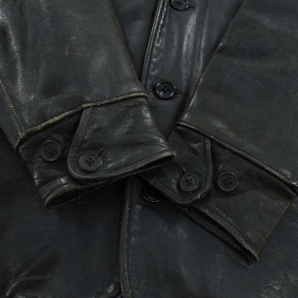 30’s GENUINE HORSEHIDE シングル レザーカーコート 260106H