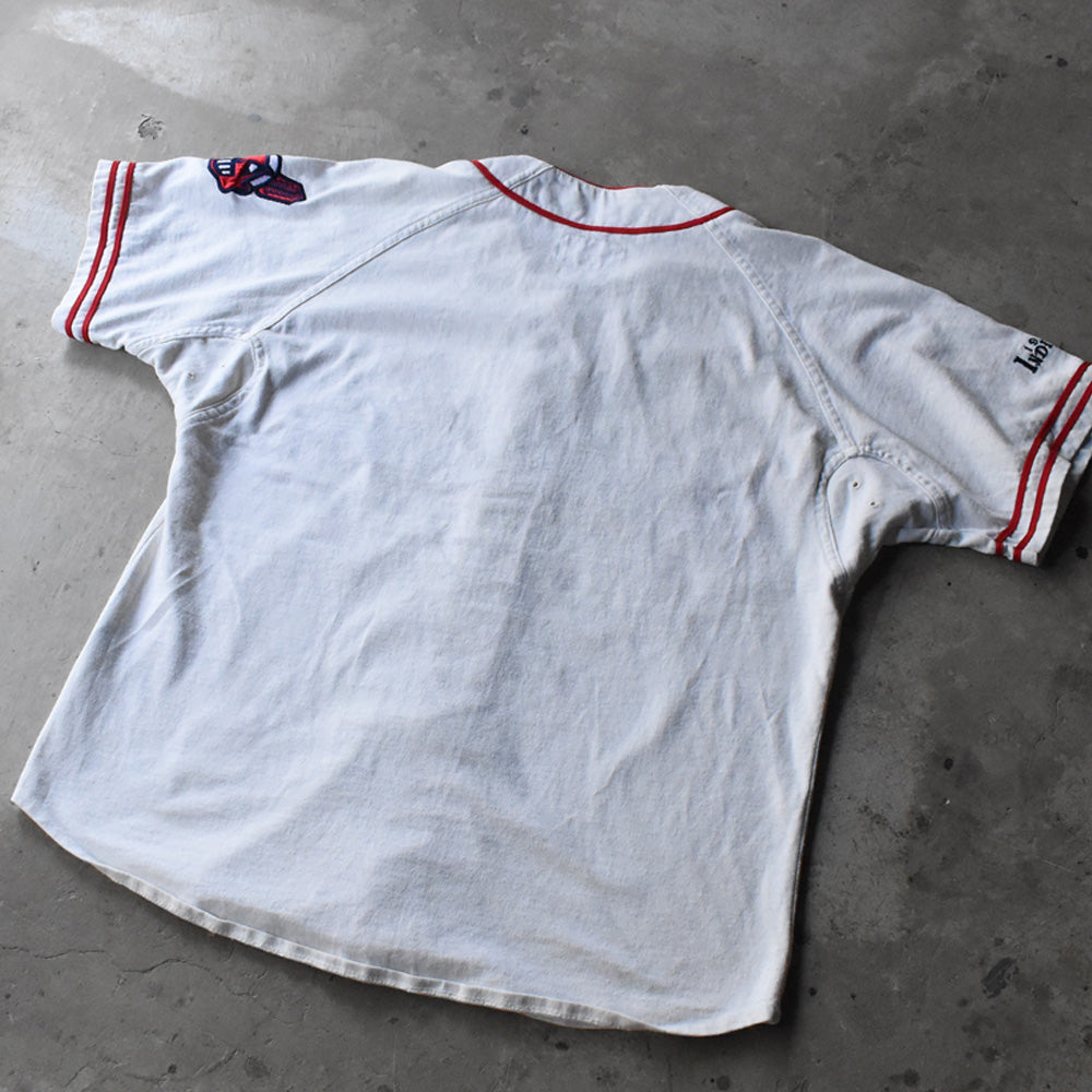 90’s STARTER “MLB Cleveland Indians” 1954復刻 ベースボールシャツ 250412