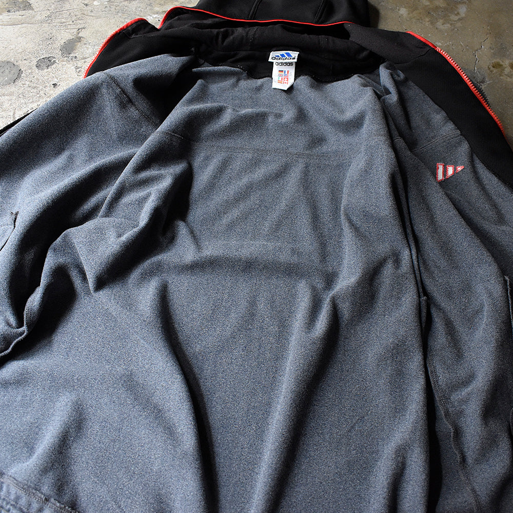 90's～Y2K adidas レイヤードタイプ フード付き トラックジャケット 250530H