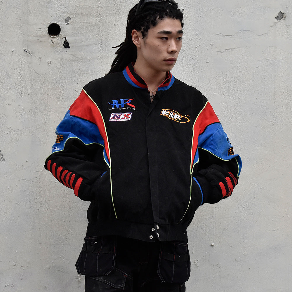 90's RACING CHAMPIONS APPAREL コットン レーシングジャケット 231122H