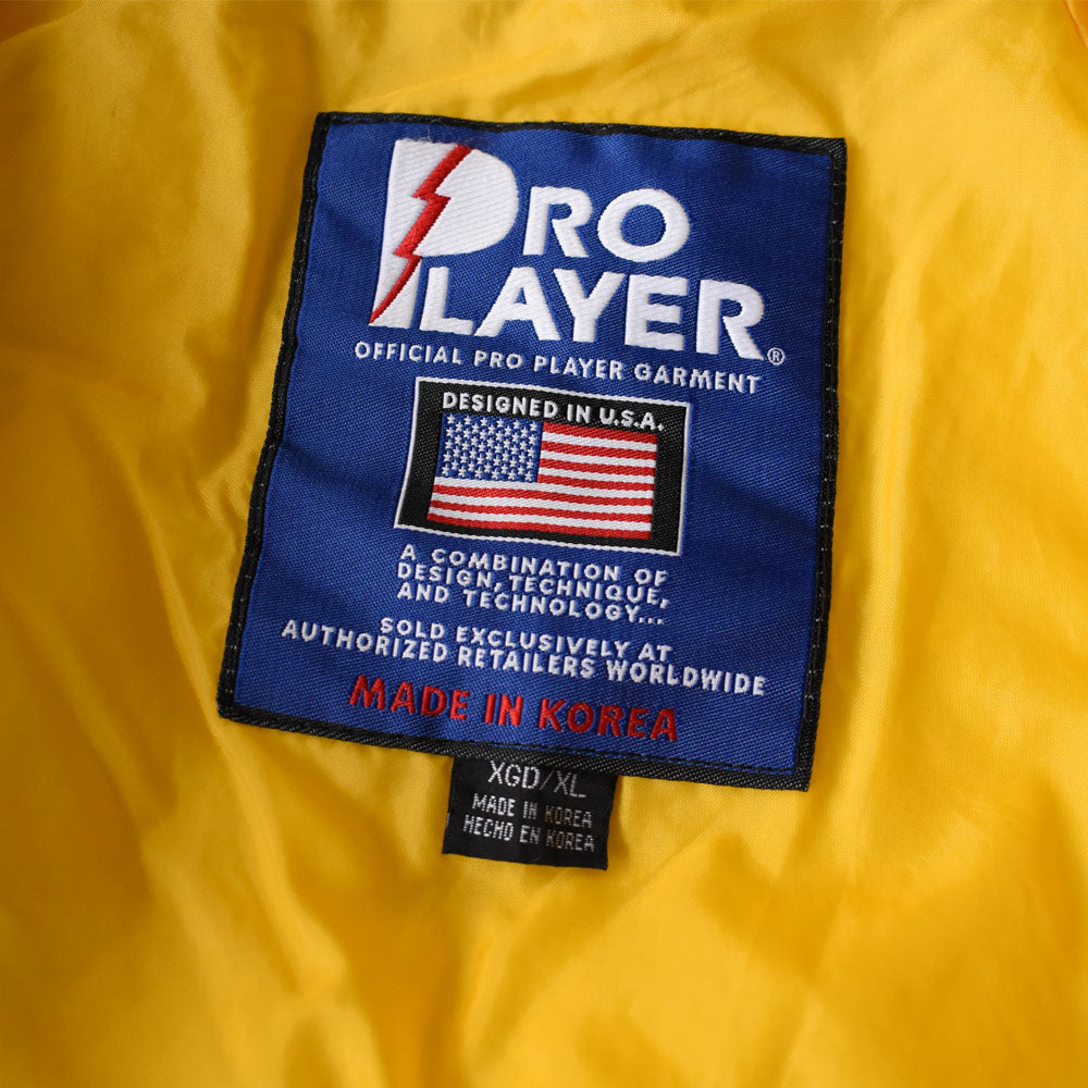 90’s PRO PLAYER “NFL Pittsburgh Steelers” 中綿入り フード ナイロンジャケット 241220