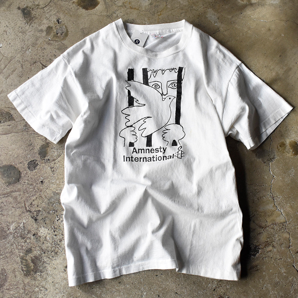 90's Pablo Picasso×Martin Luther King “Amnesty International” Tシャツ USA製 240323H