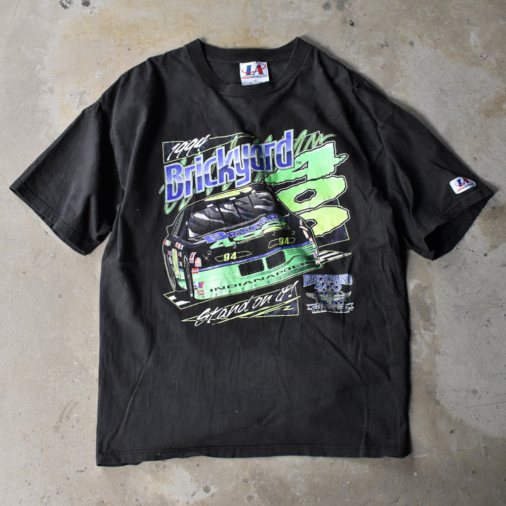 90's LOGO ATHLETTIC “BRICKYARD 400” レーシング Tシャツ USA製 240811