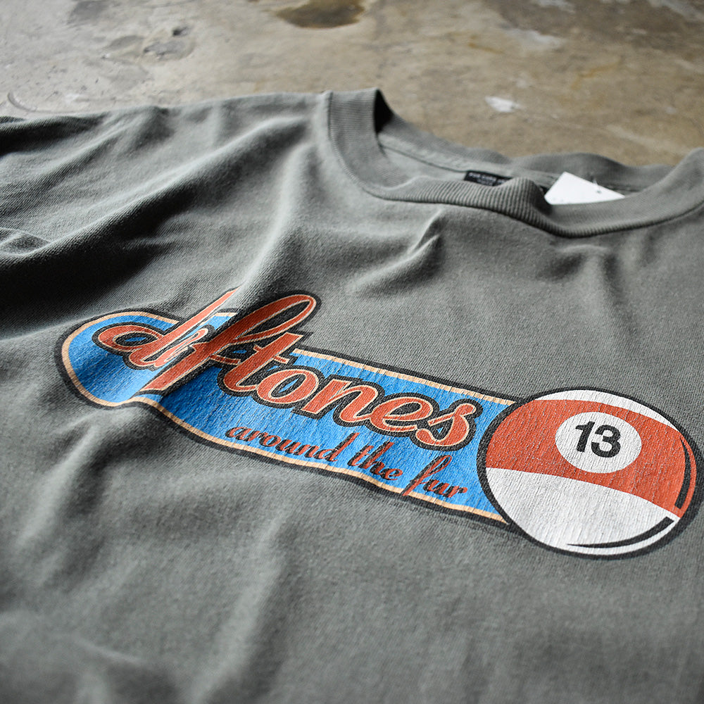 デフトーンズ Around The Fur 13ボール ロゴ Tシャツ 1998年 オリーブグレー ジャイアント XL ヴィンテージ