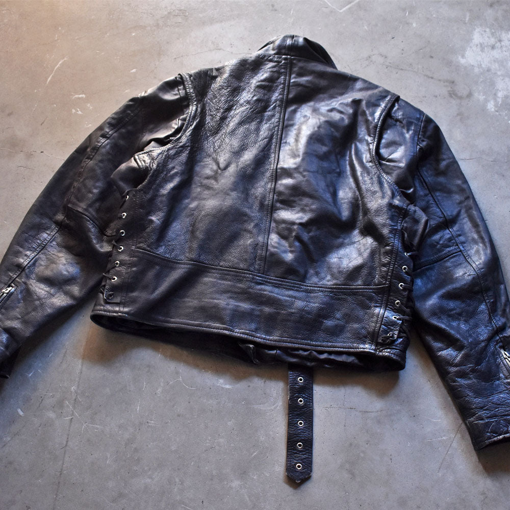80-90’s THE Piero e arrow ライダース レザージャケット 52size 240218