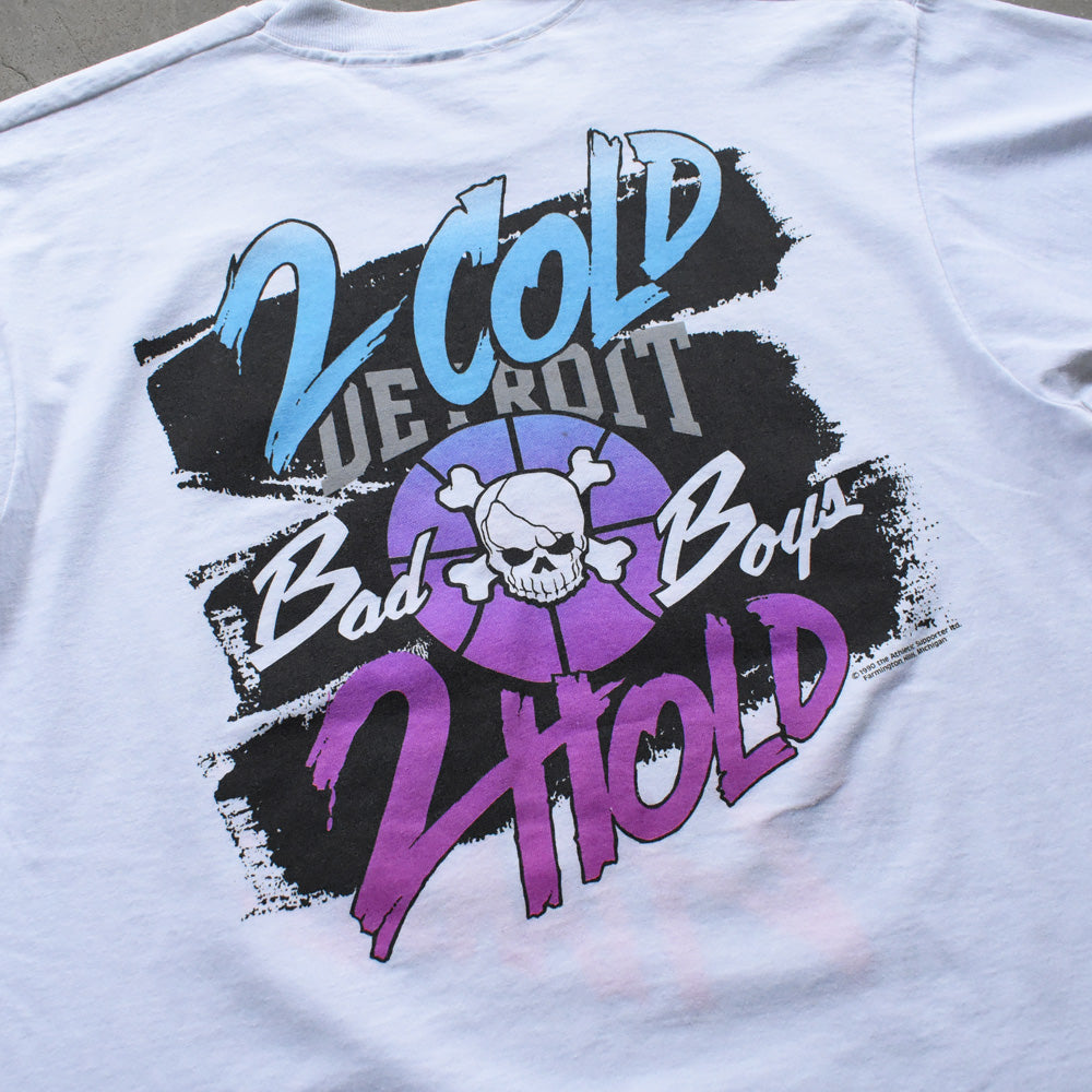 90's “NBA Detroit Pistons / BAD BOYS” スカル バスケ Tシャツ USA製 250615