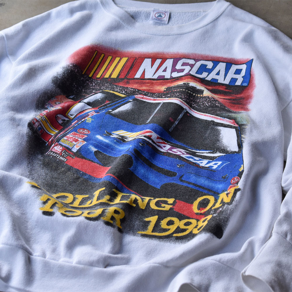 90’s NASCAR “ROLLING ON TOUR 1998” レーシング スウェット USA製 240522