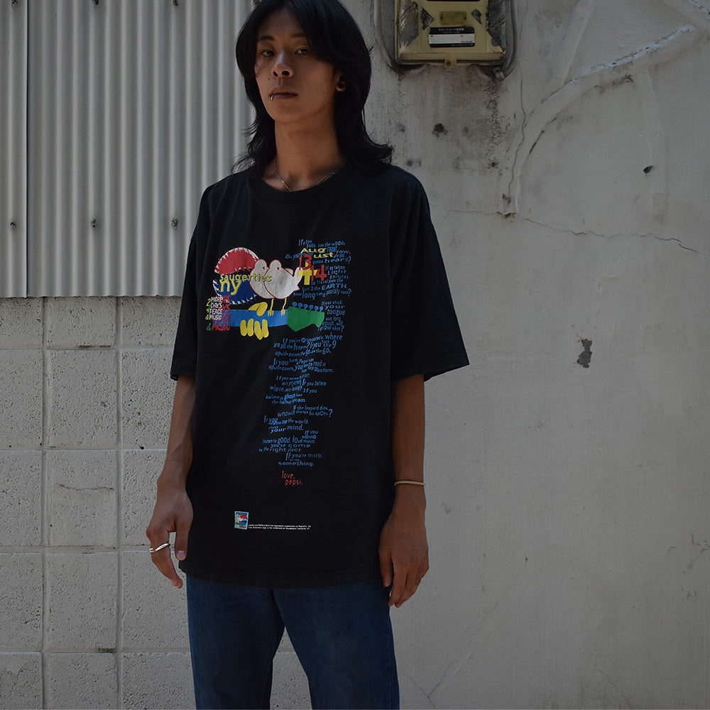90's　Woodstock/ウッドストック　"Woodstock 94" PEPSIロゴ　Tee　230718H