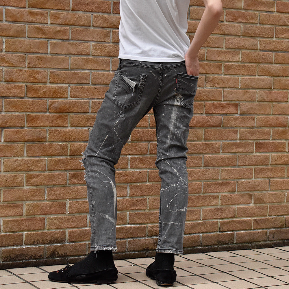 ダメージ！ブリーチ！Levi's 511 “グランジ“ スリム ストレッチパンツ 250517H