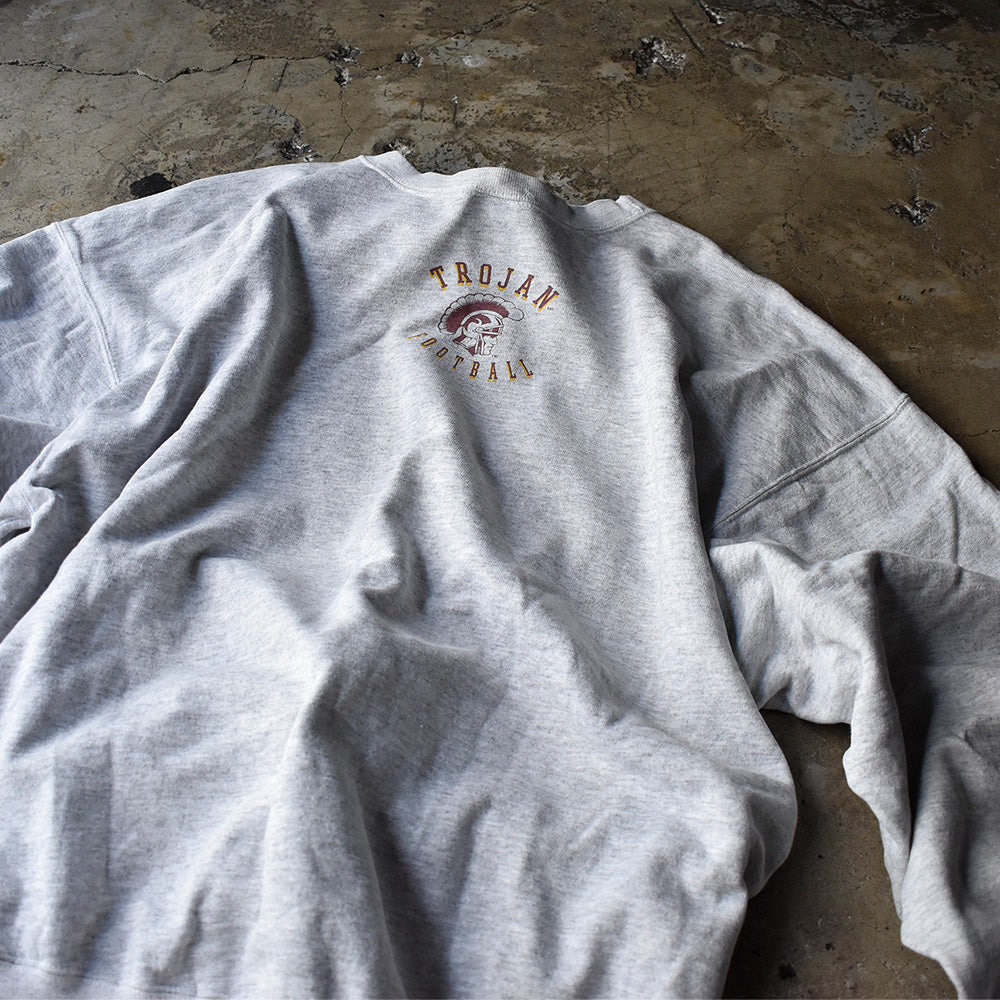 90's NIKE “USC Trojans football” 袖プリント！ スウェット USA製 240519H