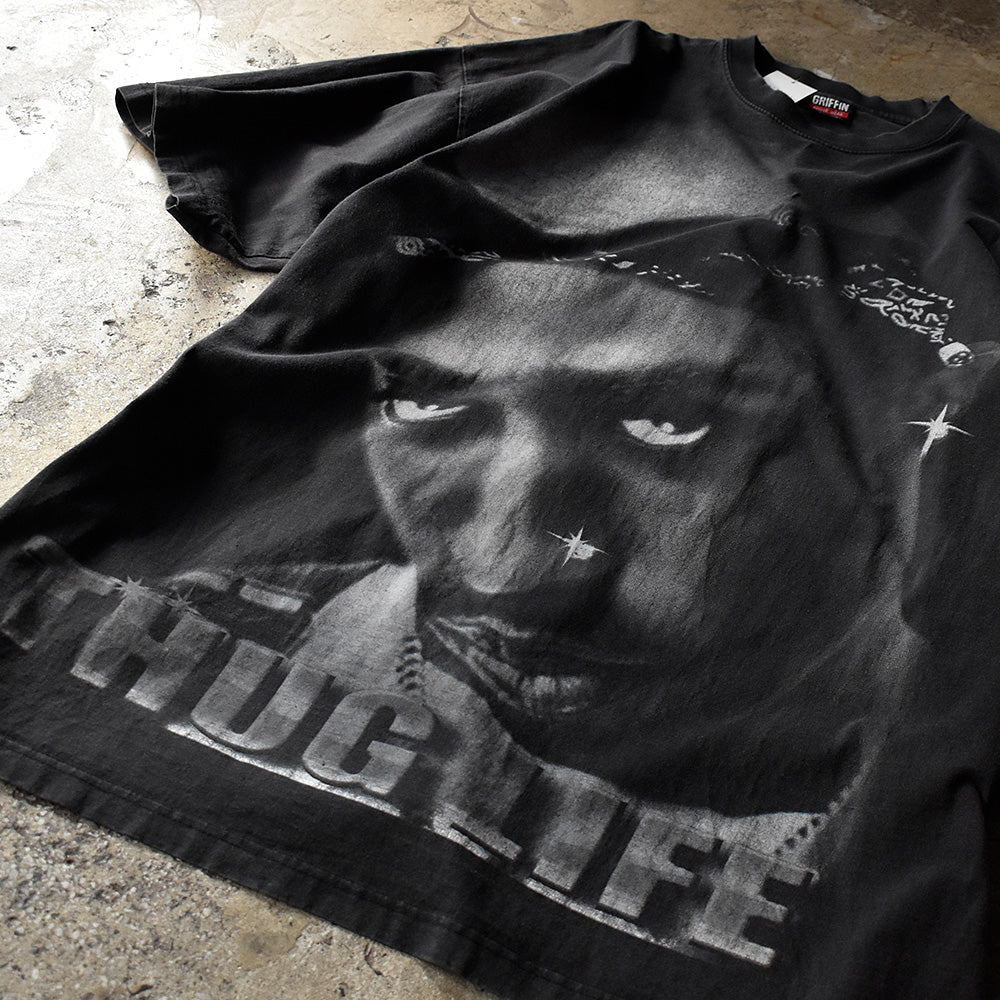 Y2K 2Pac “Thug Life” フォト Rap Tシャツ 231026H