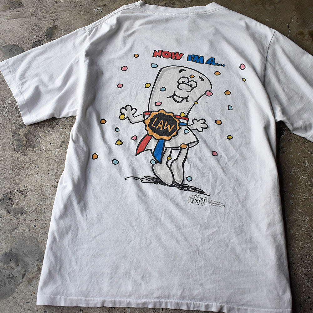 90's Schoolhouse Rock！ “I’m Just a Bill” 海外アニメ  キャラ Tシャツ USA製 250810H