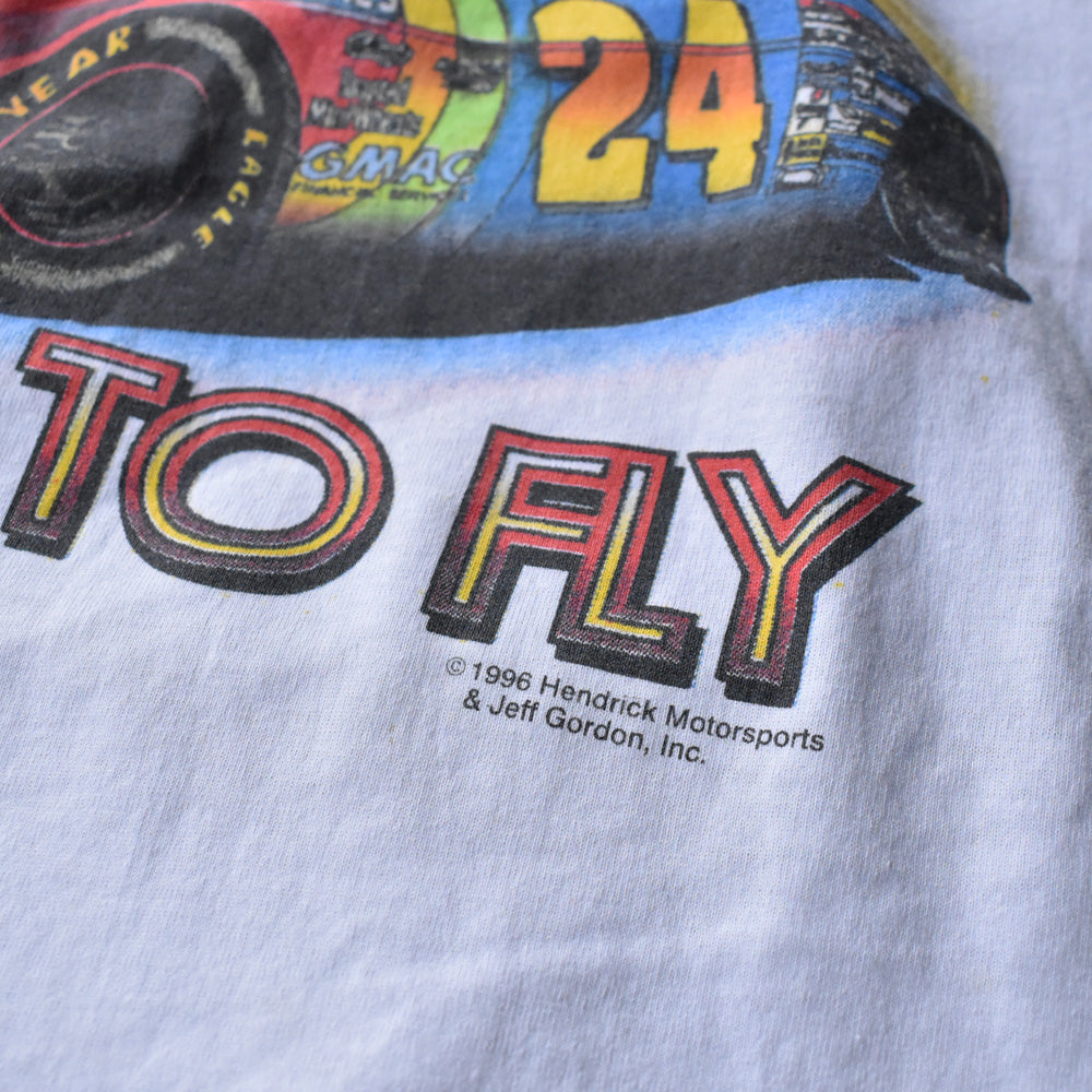 90's “BORN TO FLY / Jeff Gordon #24” レーシング Tシャツ 240529