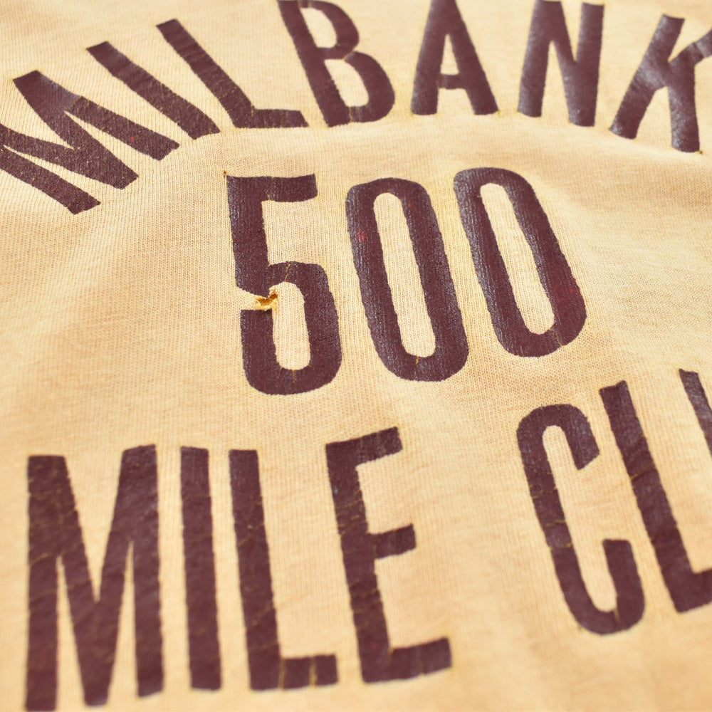 60's~ "MILBANK 500 MILE CLUB" アスレチック ヴィンテージTシャツ 260612H
