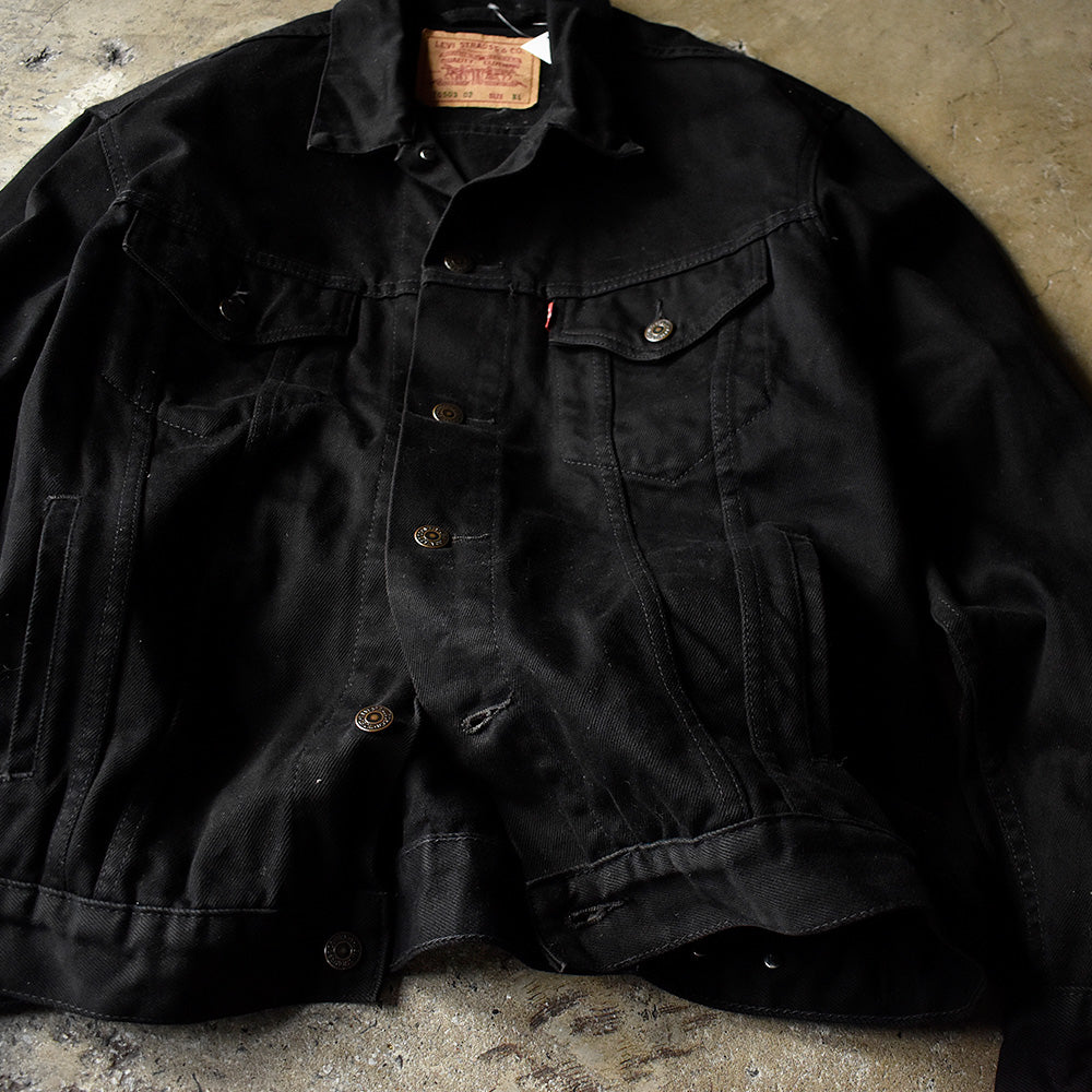 90's Levi's 70503-02 ブラック！デニムジャケット 241117H