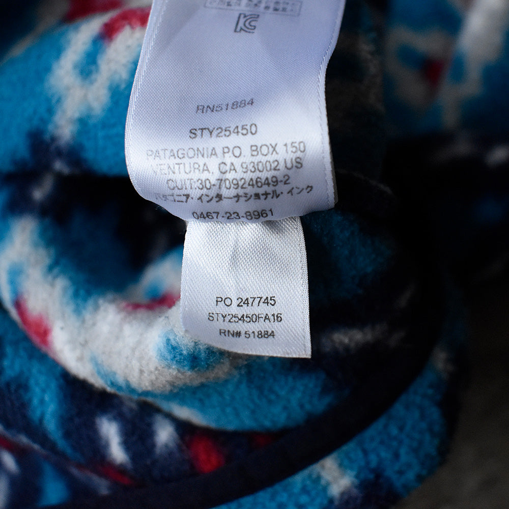 Patagonia ネイティブ柄 シンチラ スナップT フリースジャケット 240225H
