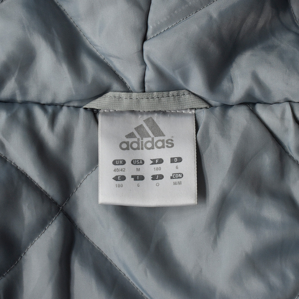 Y2K adidas フード付き 中綿入り ナイロンジャケット 231201H