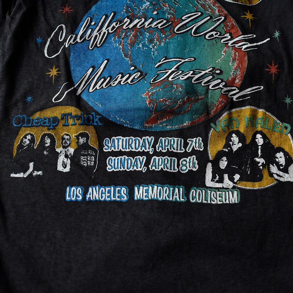 70's-80's “California World Music Festival” Tシャツ 240828H