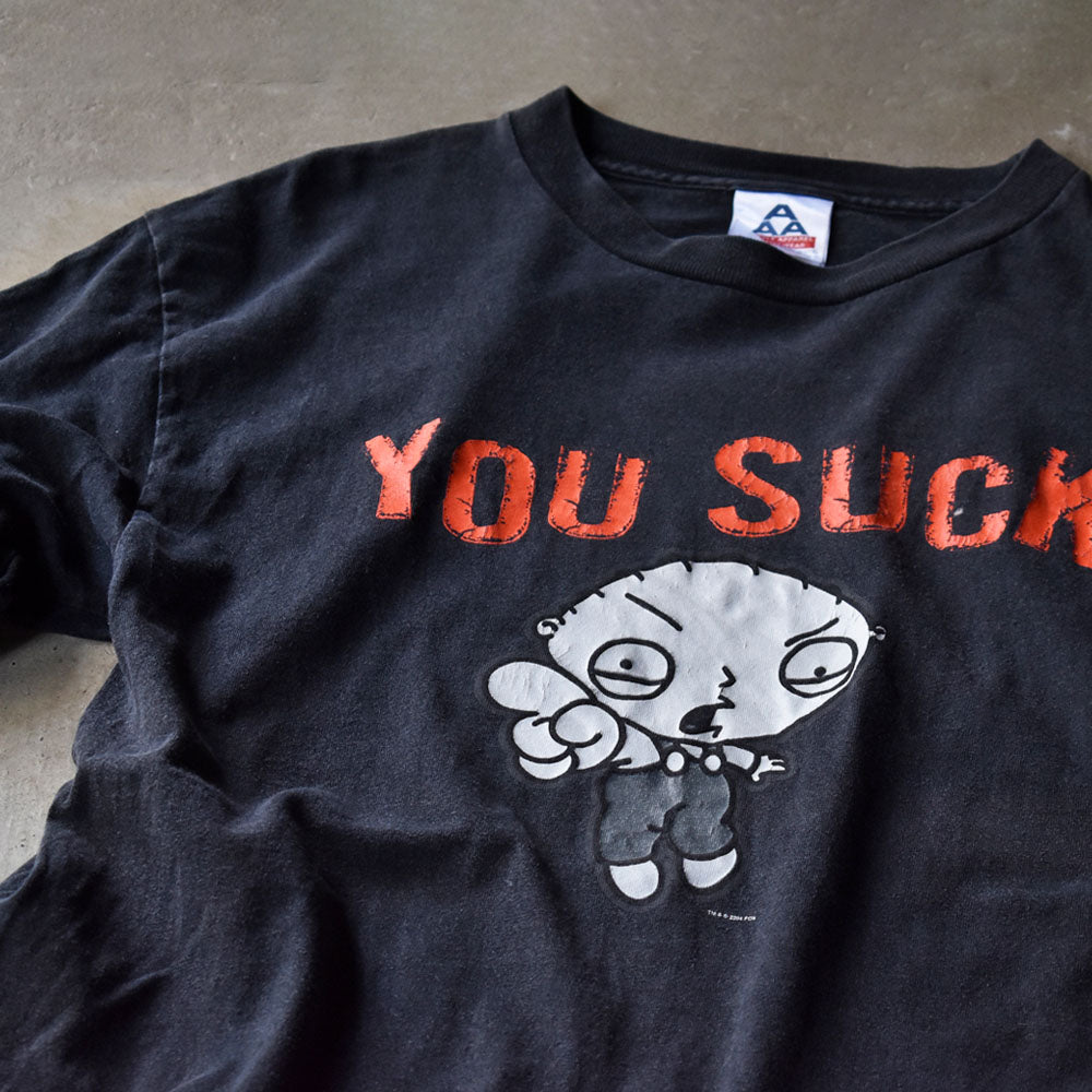 Y2K Family Guy USアニメ ”Stewie Griffin“ キャラクター Tシャツ 240721