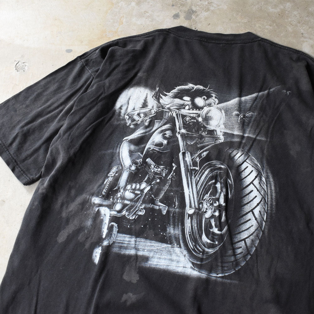 Y2K Muppet show “ANIMAL CYCLES” キャラクター バイク Tシャツ 250923H