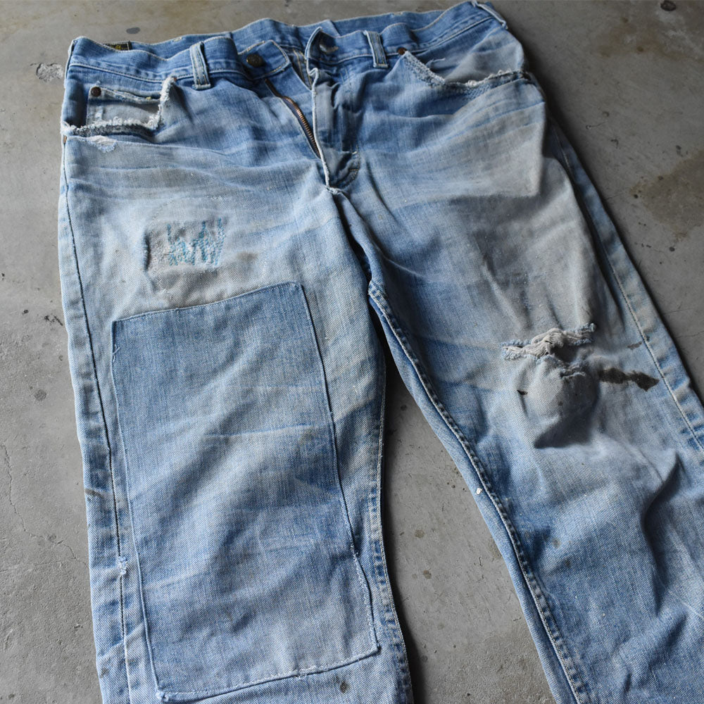 60~70's Lee 101z サイド黒タグ グランジデニムパンツ 250905H