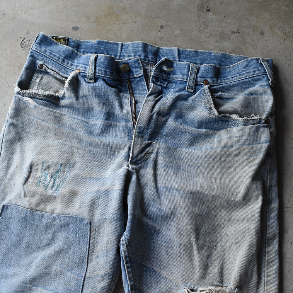 60~70's Lee 101z サイド黒タグ グランジデニムパンツ 250905H