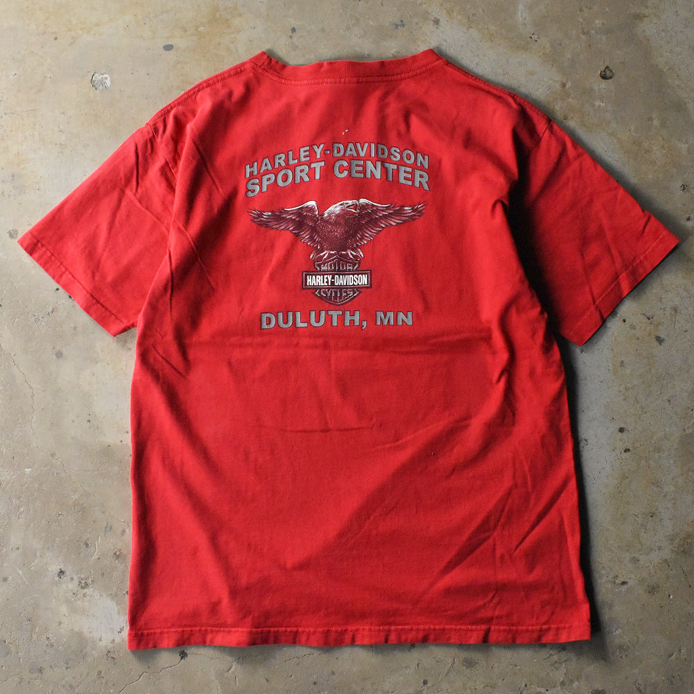 Y2K Harley-Davidson “DULUTH, MN” 両面プリント Tシャツ USA製 240710