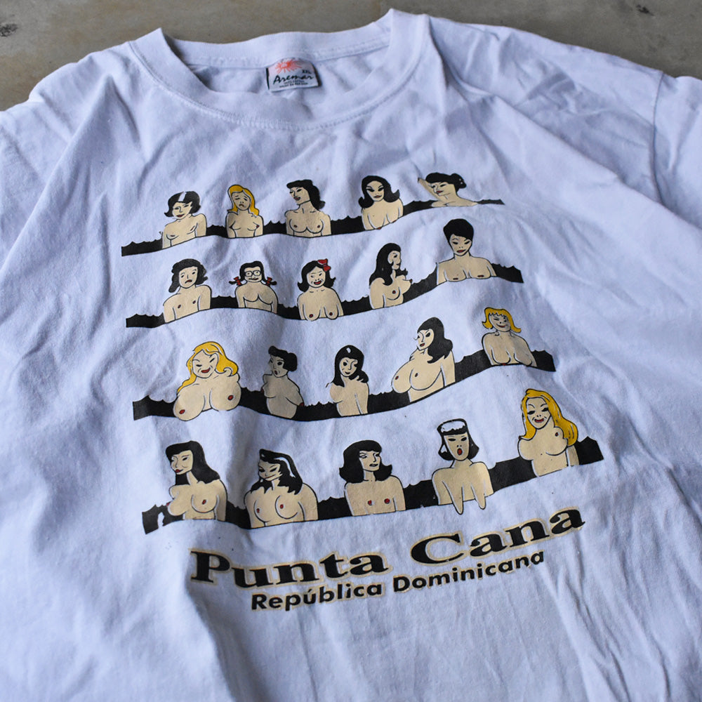 “Punta Cana, República Dominicana” エロプリント Tシャツ 240531