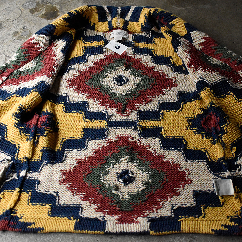 DENIM&SUPPLY RALPH LAUREN ショールカラー ネイティブ柄 カーディガン 241120H