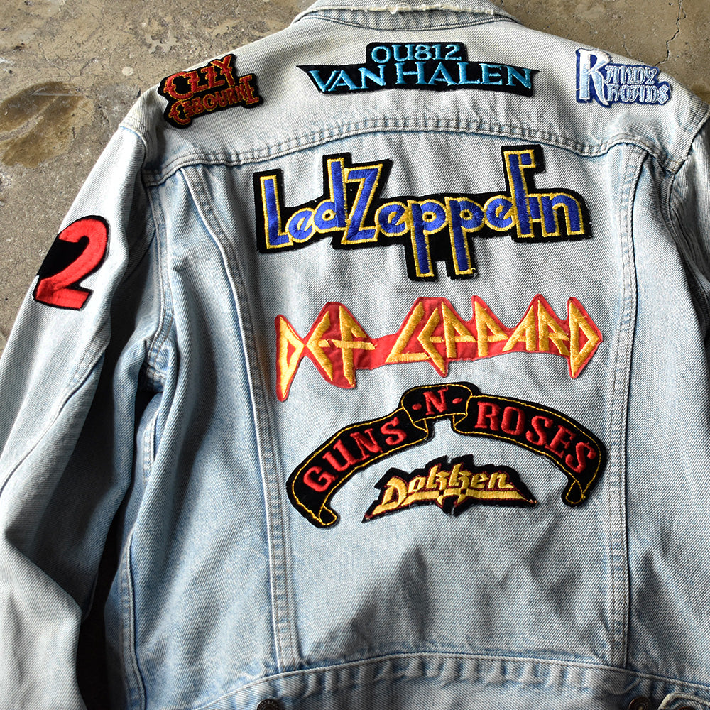 90's Levi's ワッペンカスタム！ “ロック“ デニムジャケット USA製 250731H