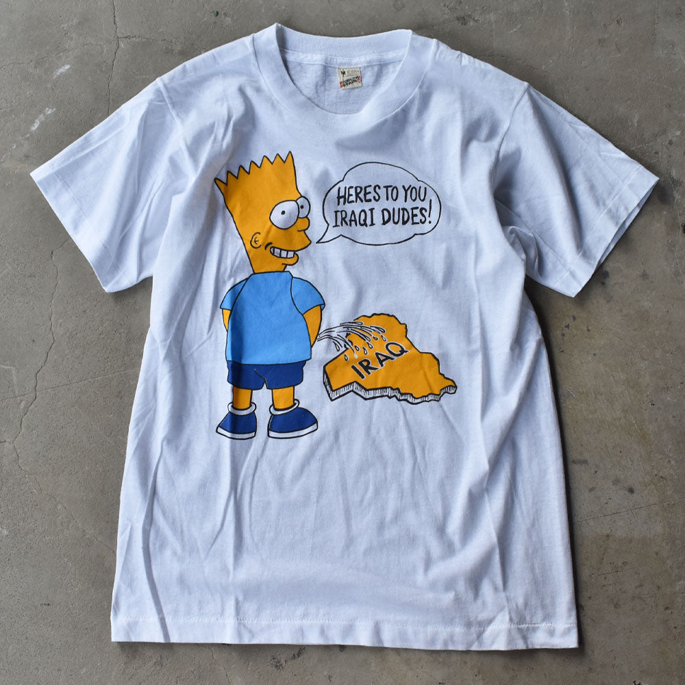 80’s　Bart Simpson/バート・シンプソン ”IRAQ” Tシャツ　USA製　230822