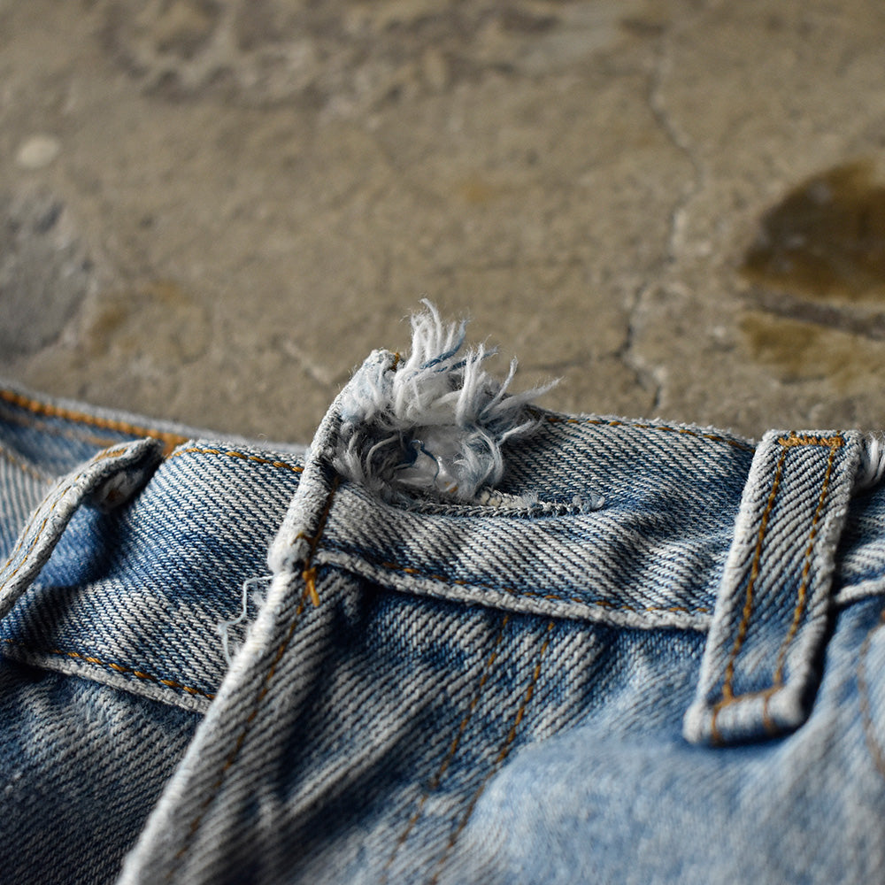 Y2K　ダメージ！　Levi's/リーバイス　501　デニムパンツ　Euro製　230903H