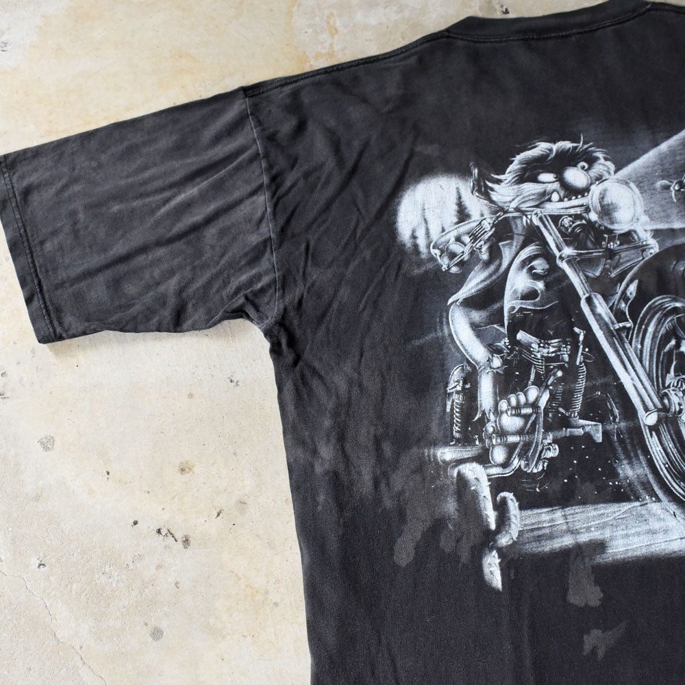 Y2K Muppet show “ANIMAL CYCLES” キャラクター バイク Tシャツ 250923H