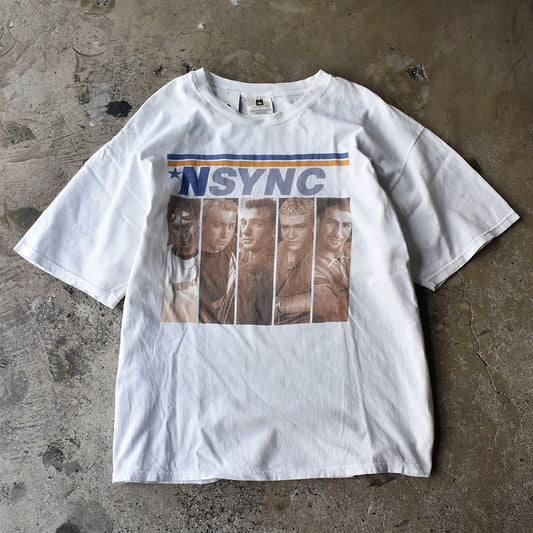 90's NSYNC “NSYNC” アイドル ボーイズグループ ロック Tシャツ 250702H