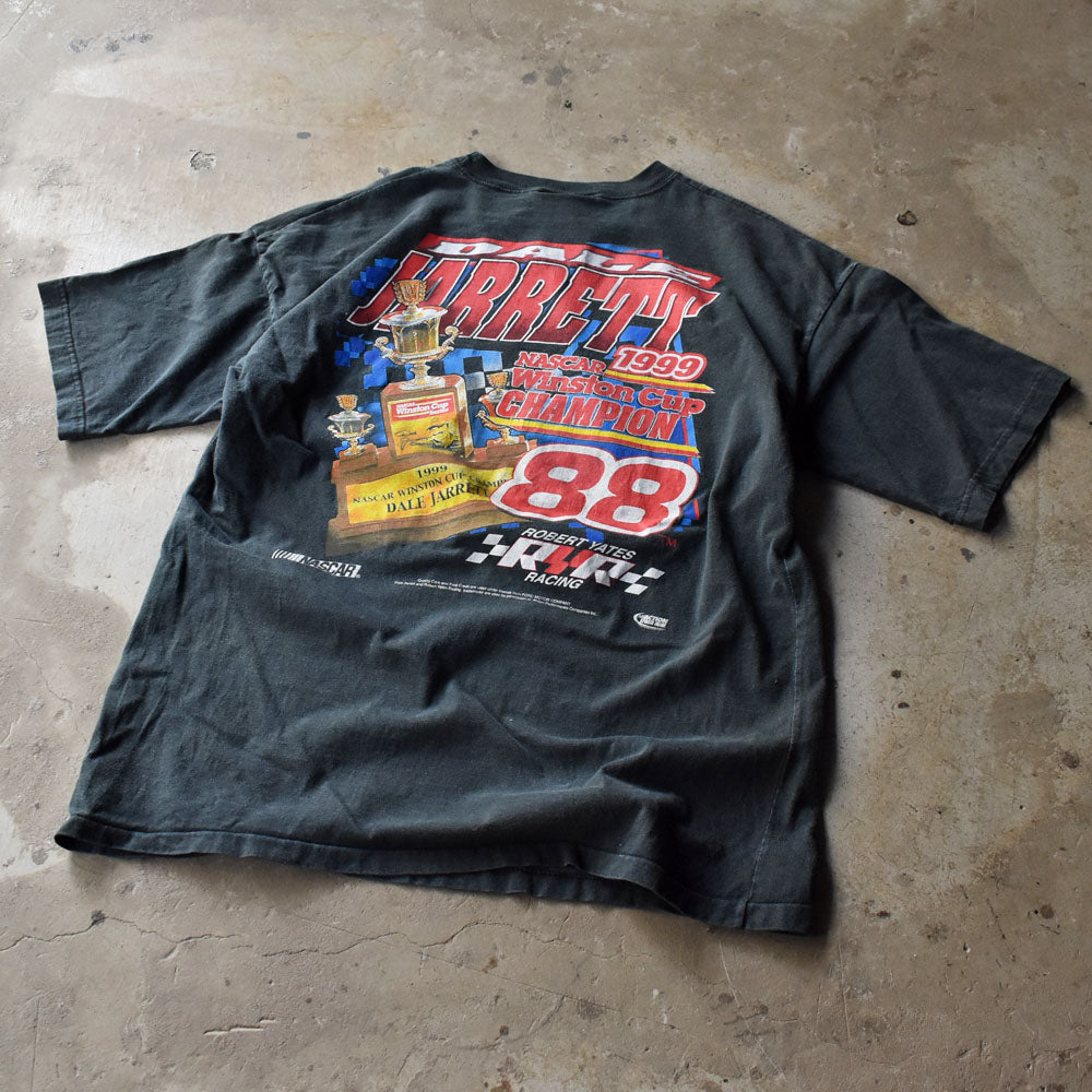 90’s NASCAR 雰囲気良し “DALE JARRETT” 両面プリント レーシング Tシャツ 240719