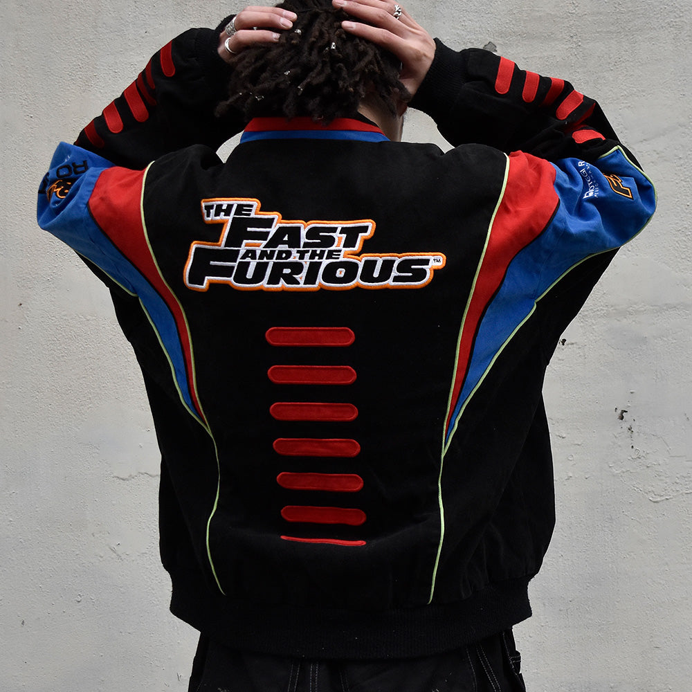 RACING CHAMPIONS APPAREL コットン レーシングジャケット 1990年 ブラック ヴィンテージ