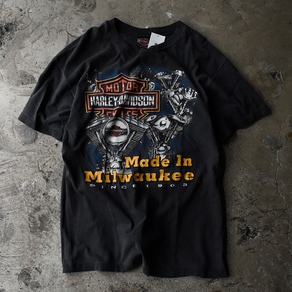 90's Harley-Davidson “エンジン” Tシャツ USA製 230922H