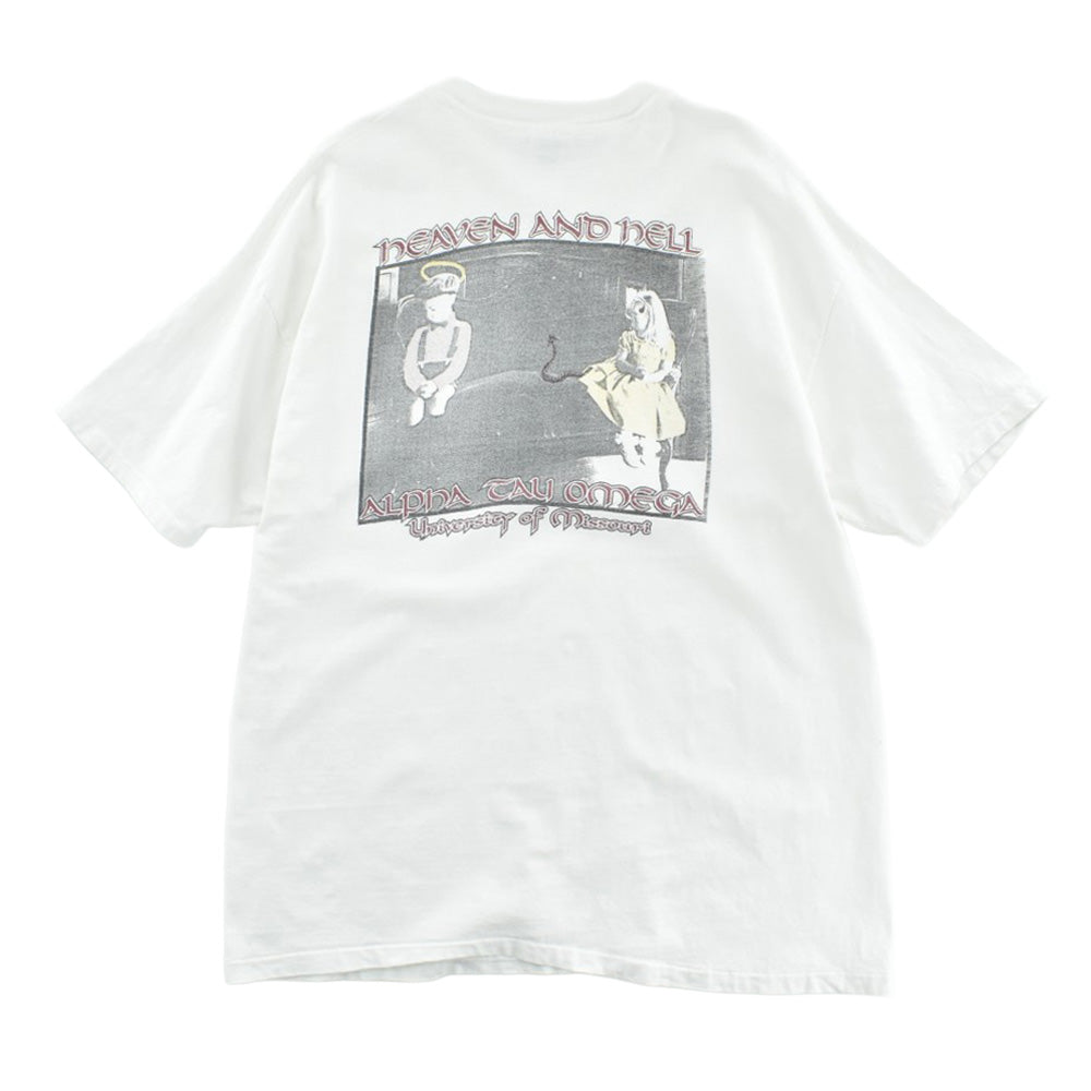 90’s Alpha Tau Omega “Heaven & Hell” フォトプリント アートTシャツ 260428H