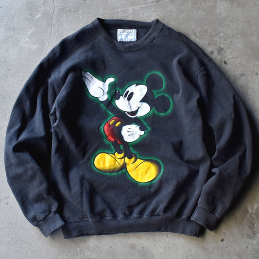 90’s Disney ”Mickey Mouse” スウェット USA製 240117