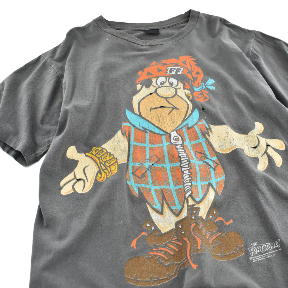 90's THE FLINTSTONES "FRED" 両面プリント キャラT USA製 260626H