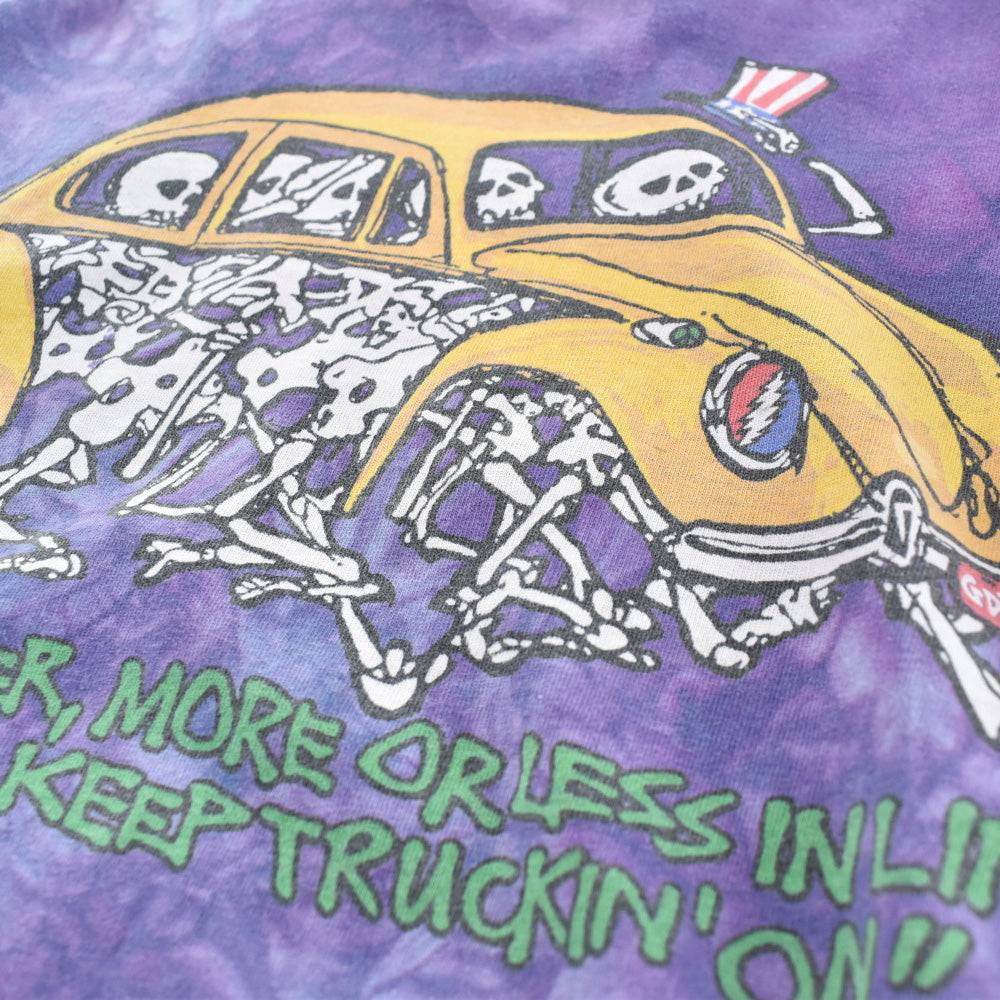 90's Liquid Blue Grateful Dead "Just Keep Truckin' On" タイダイ ロックTシャツ 260714H