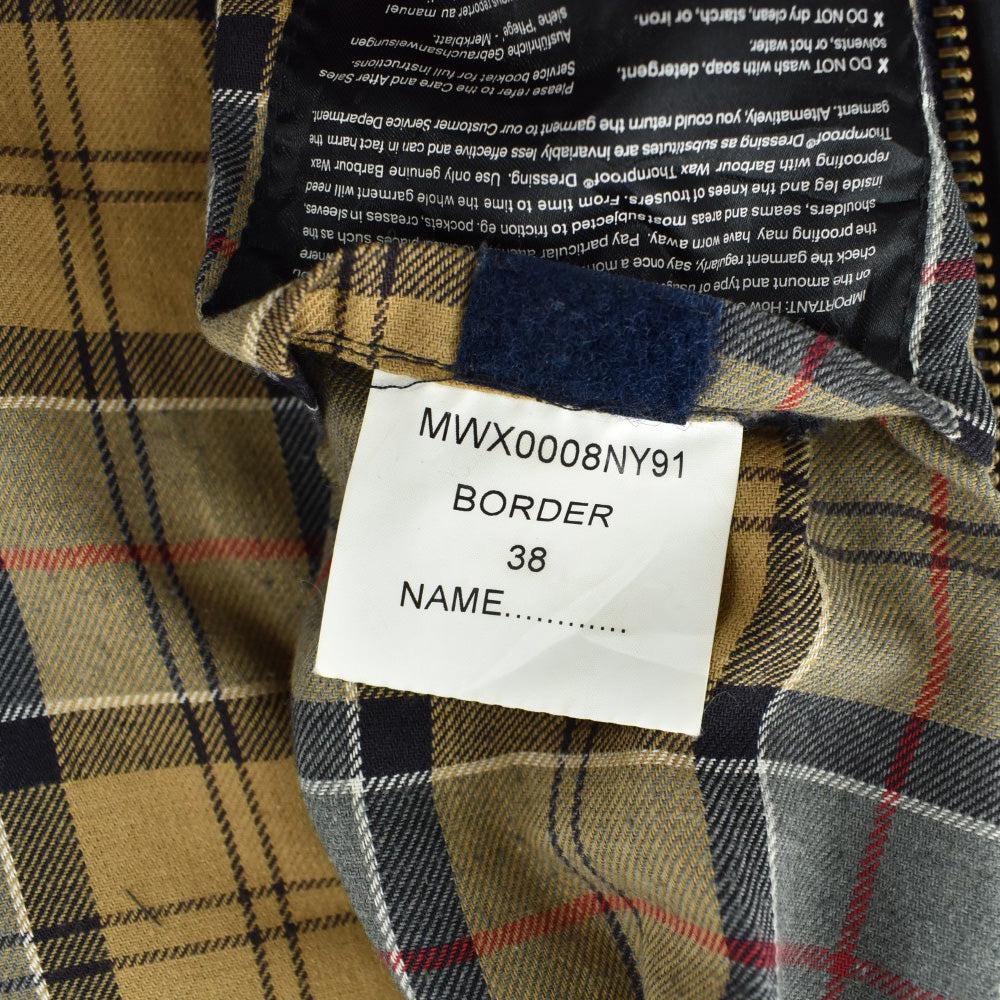 Barbour 3ワラント "BORDER" オイルドジャケット 紺 261016H