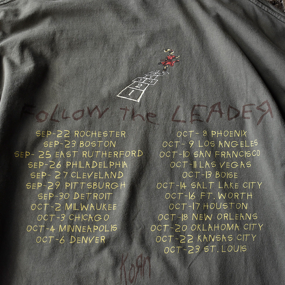 90's Korn “Follow the Leader” Tour Tシャツ 250421H